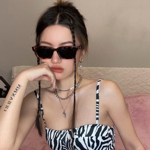 Square Vintage Sunglasses Women Luxury Brand Sun Glasses Male Female Gradient Mirror Retro Lady Oculos De Sol Feminino