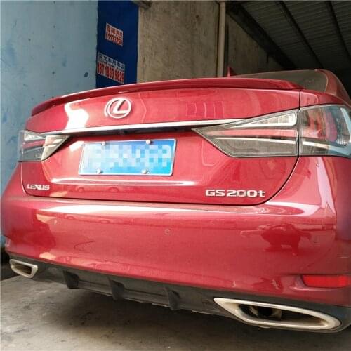 For Lexus GS250 GS350 GS450 GS200 Spoiler 13 14 15 16 17-2019 High Quality ABS Material Car Rear Trunk Wing Accessories Body Kit