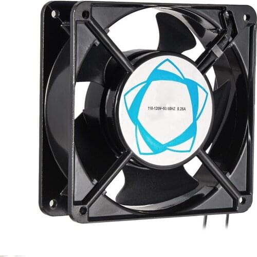 Uxcell Cooling Fan 120mm x 120mm x 38mm DP100A 22W AC 110V 0.26A Dual Ball Bearings