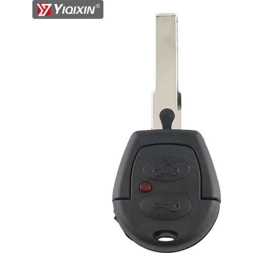 YIQIXIN 2 Button Uncut Blade Remote Key Shell For VW Polo Golf Jetta Sharan For Seat Ibiza Leon Toledo Mii Altea For Skoda