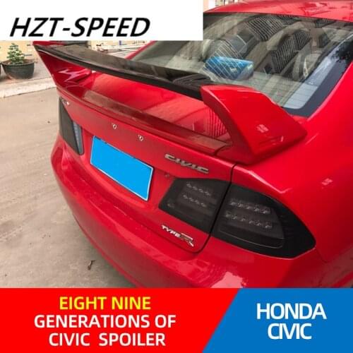 2008 - 2015 For HONDA 8 / 9 Generation CIVIC FD2 Modified Rear Spoiler ABS Rear Spoiler for HONDA