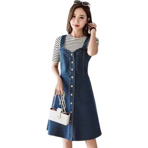 Summer Dresses Women Sleeveless Spaghetti Strap Jeans Dress 2020 Plus Size Dresses For Women 5XL Suspender Sundress Robe Femme