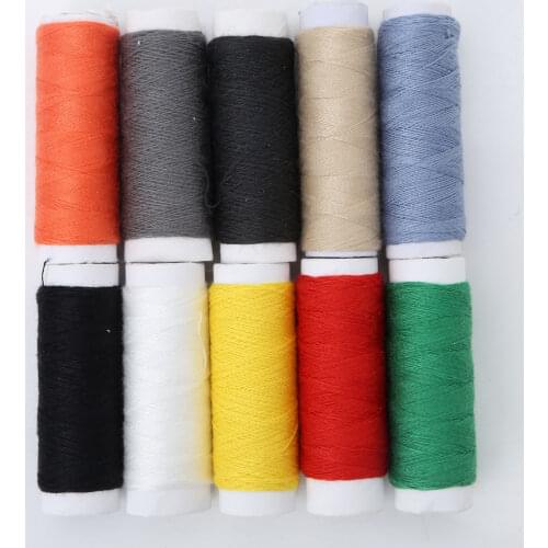 10pc Polyester Spool Sewing Thread Hand Quilting Sewing Machine Embroidery Sewing Thread Home DIY Sewing Needlework Accessories