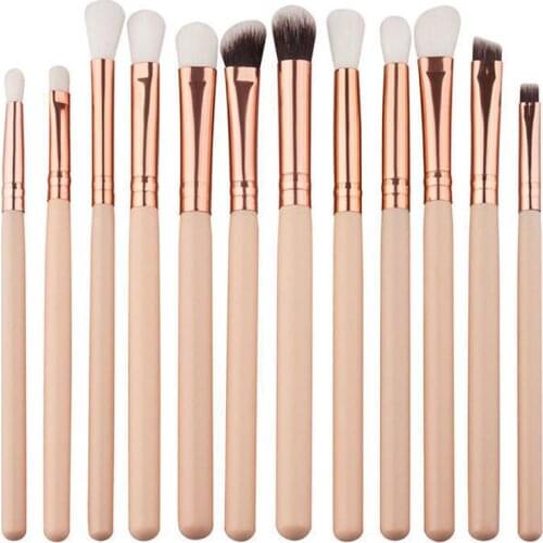 12Pcs Makeup Brushes Set Foundation Powder Eyeshadow Eyeliner Lip Cosmetic Tool