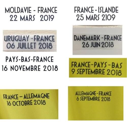 2018 2019 France Match Details France Vs Germany Holland Islande Uruguay Denmark Matchday Soccer Patch Badge