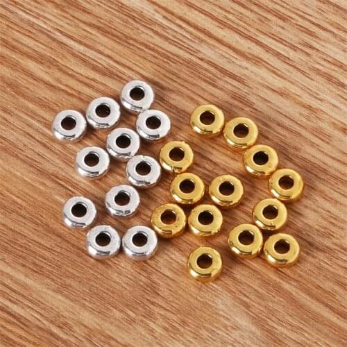 2020 3x6mm 20pcs Metal Beads Loose Spacer Beads For Jewelry Making Bracelet Necklace DIY Jewelry Findings Accessories