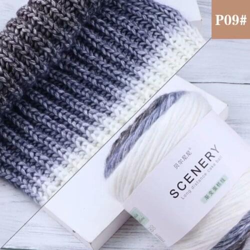 3 pcs Cake Line Wool duan ran Gradient Plush Milk Cotton Rainbow Lines Shawl wu cai xian Quality Assurance