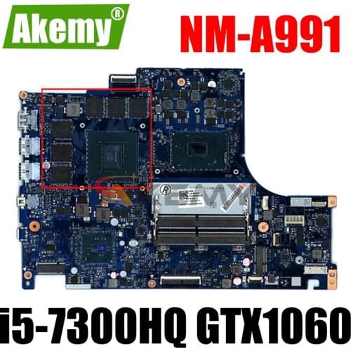 Akemy For Lenovo Y520-15IKBM Laptop Motherboard DY520 NM-B391 Motherboard CPU i5-7300HQ GPU GTX1060 Tested 100% Work