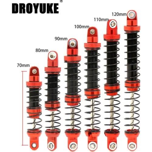 Droyuke 2PCS/4PCS 70/80/90/100/110/120mm Shock Absorber Damper For 1/10 RC Crawler Axial SCX10 90046 AXI231017 Traxxas TRX-4 D90