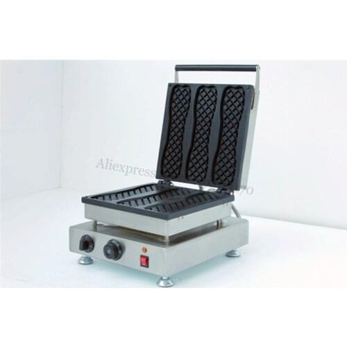 Long Board Shape Waffle Maker Nonstick Waffle Snack Machine 220V 110V for Snacks Street Corner Shop Restaurant