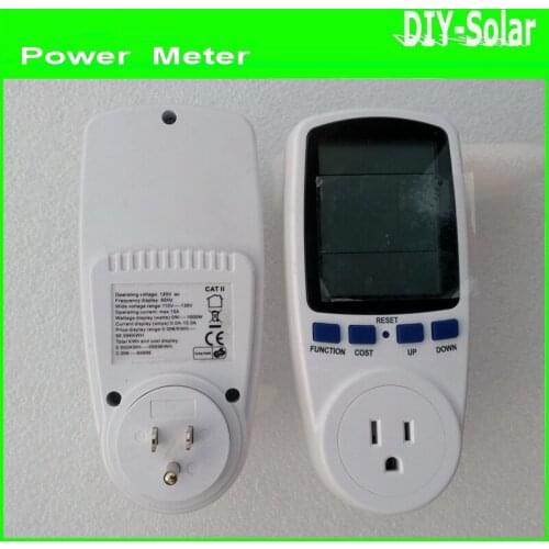USA Energy Power Meter LCD Digital Watt Volt Amp Frequency Monitor Wattage Voltage Analyzer 120V 60Hz America USA Plug Wholesal