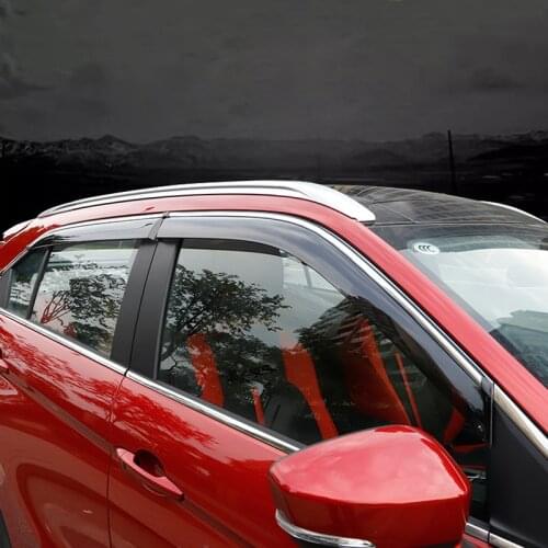 For Mitsubishi Eclipse Cross 2017-2020 Car Accessories Window Visor Vent Shade Rain Sun Wind Guard Deflectors