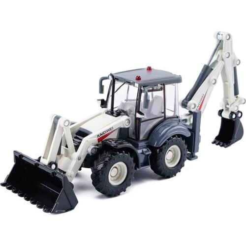 Two-way Excavator model scale 1:50 ABS Alloy Diecast Truck Model 4 rubber wheels shovel model engineer machine collections toys