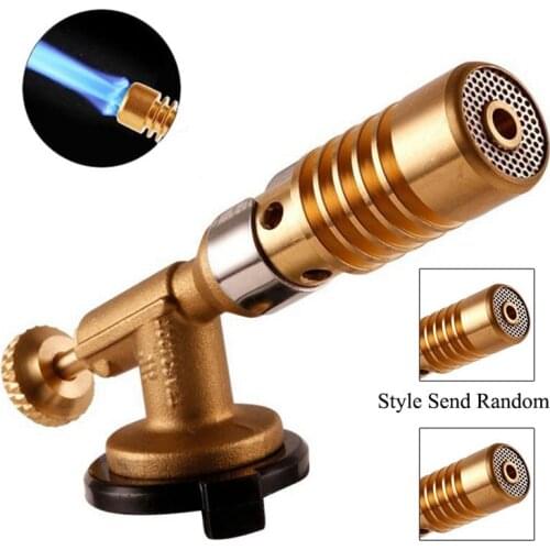Gas Torch Flame Gun BBQ Blowtorch Copper Flame Butane Lighter Heating Welding For Outdoor Camping Sports
