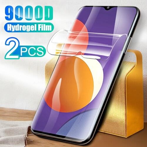 2Pcs Full Cover Hydrogel Film For Samsung Galaxy M12 Screen Protection For Sansung Sumsung SamsungM12 M 12 6.5" Film Not Glass