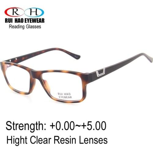 Classic Reading Eyeglasses Reading Eyewear Clear Presbyopic Glasses Optical Spectacles CR-39 Resin Lens HMC Coating Eyewear