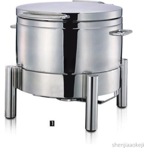 Commercial buffet soup stove hydraulic stainless steel/glass lid holding furnace Food warmer machine Restaurant cooking pot 11L