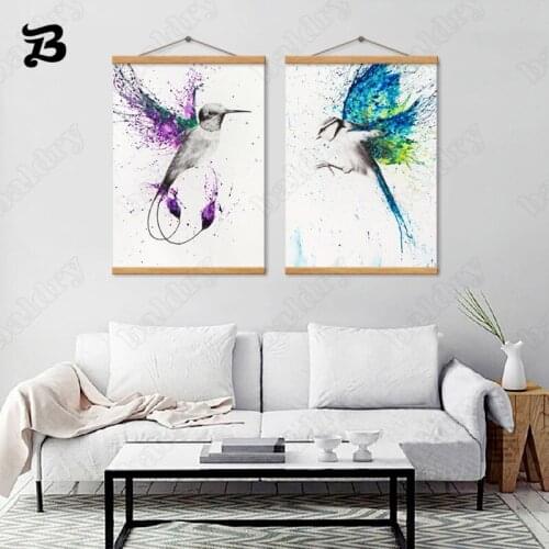Colorful Birds Canvas Painting Abstract Hd Printed Wings Wall Art Posters and Prints Modern Wall Pictures for Living Room Decor