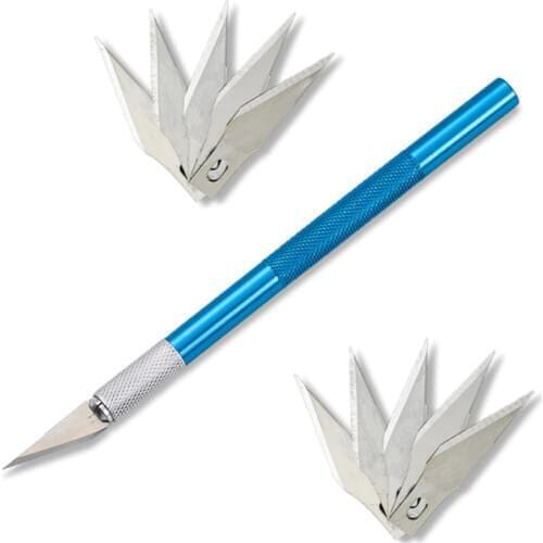 Metal Scalpel Knife Blades #11 Non-slip Cutter Engraving Craft Knives Blades for Mobile Phone Laptop PCB Repair Hand Tools