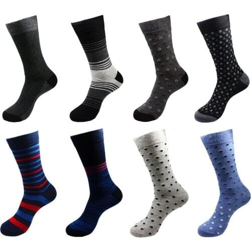 Peonfly Pairs/lot 2 Men Cotton Classical Business Casual Socks Spring Summer Striped Plaid Breathable Male Sock Meias