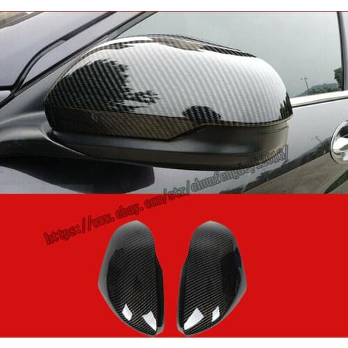 For Honda Vezel HR-V 2019 Carbon Fiber Door Mirror Overlay Rear View Cover Trim