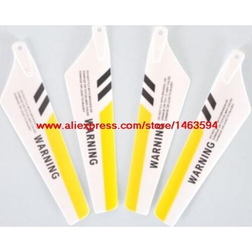 Wholesale Syma S107 S107G S107C RC Helicopter Spare Parts Yellow main rotor blade Free Shipping
