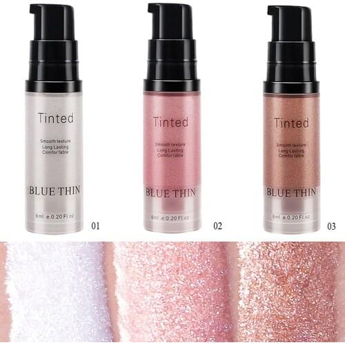 6ML Face Lip High-gloss Lying Silkworm Brightening Liquid Liquid Foundation Repair Fluid Long Lasting Concealer Makeup Cosmetics