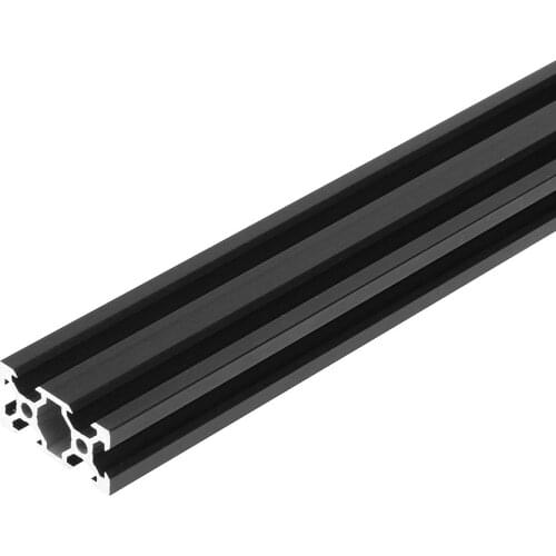 1PC V-slot 2040 Black Anodized Aluminum Profile EU Standard Extrusion 100-800mm Linear Rail for CNC 3D Printer Woodworking