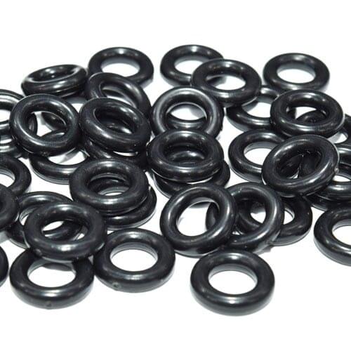 1000pcs 7/32"(5.5mm) Hole Small Round Plastic Beads Bell Stopper Cord Ends For Apparel Sportwear Paracord