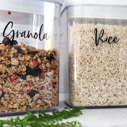 6PCS PVC Handwritten Labels wall sticker Chalkboard Label Jar Label Modern Kitchen Organizing Blackboard Stickers WL2185