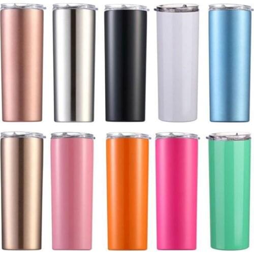 600ml New 304 Stainless Steel Vacuum Flask, Outdoor Portable Car Cup, Straw Straight Cup, Portable Cold And Hot Water Cup