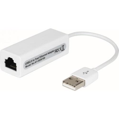 1pcs White USB Ethernet Adapter USB 2.0 Network Card To RJ45 Lan For Win7/Win8/Win10 Laptop Ethernet USB 2.0 To RJ45 Hub Adapter