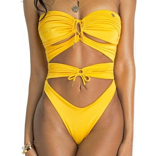 BANDEA 2018 One Piece Swimsuit Sexy solid Swimwear Women Bathing Suit Beach Backless Monokini Swimsuit Female