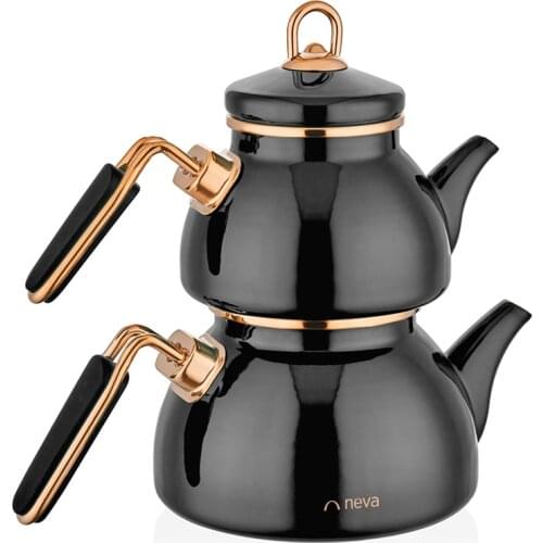 Teapot turkish teapot high quality enamel and ceramic glass teapot brewing tea infuser teapot set teapot authentic tea cooking