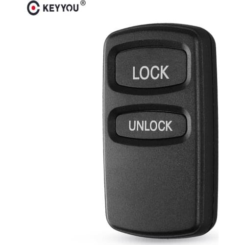 KEYYOU 2 Button Remote Car Key Shell Case For Mitsubishi Lancer Outlander Endeavor Galant Replacement Auto Keyless Key Cover