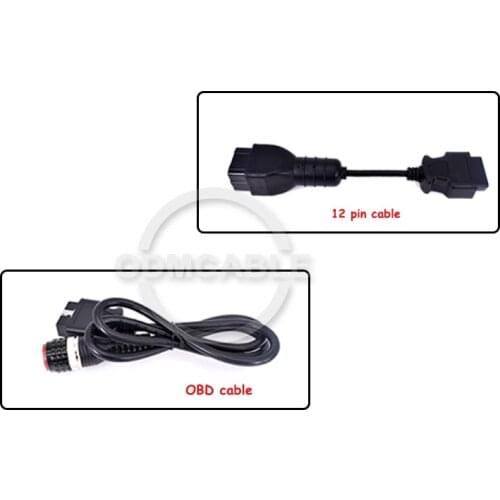 OBDII diagnostic cable for vocom truck auto diagnosis scanner with 12 pin cable for renault diagnostic scanner for vocom cable