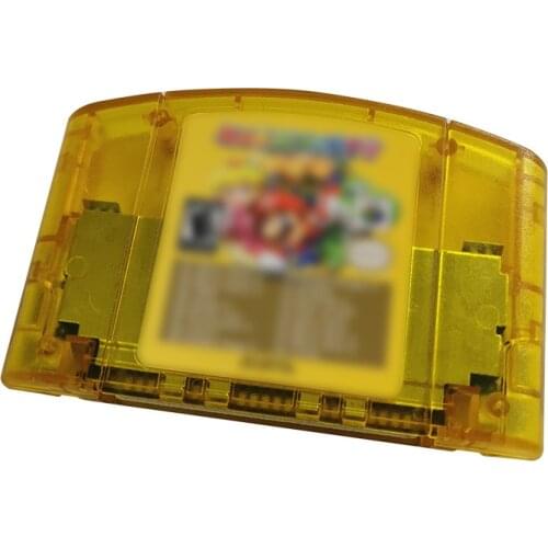 N64 18 in 1 game Card Video Games Cartridges N64 Console US Version Transparent yellow