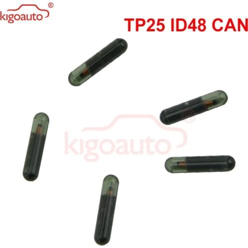 Kigoauto 5pcs Transponder key ID48 CAN chip TP25 glass chip suitable for Audi ID 48 chip kigoauto