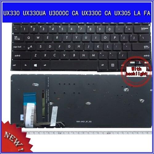 Laptop Keyboard For ASUS UX330 UX330UA U3000C CA UX330C CA UX305 LA FA Notebook Replace Keyboard