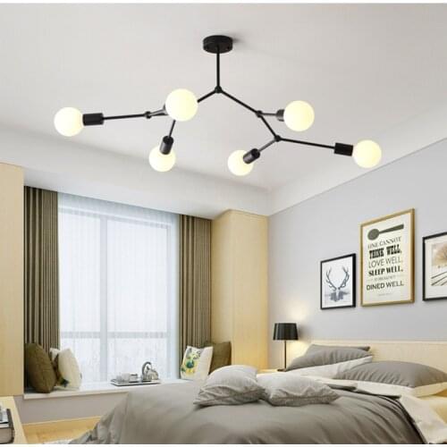 Creative Modern Nordic Ceiling Chandelier Lamp Indoor Lighting For Bedroom Dining E27 Kitchen Study Branches Home Decor Fixture