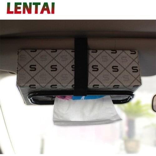 LENTAI 1PC Car tissue box holder Auto Box fixed clip For Suzuki Swift Volkswagen Passat B5 B6 Tiguan Jetta MK6 Skoda Octavia A7