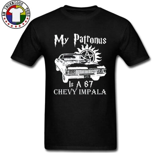 Car Styling Mens T-Shirt SUPERNATURAL Patronus Tshirts For Men New Arrival Fashion Casual Clothes Sweatshirt Summer/Autumn