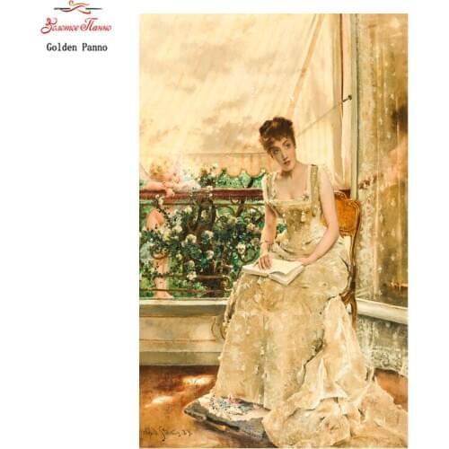 Golden Panno DMC Cross stitch Needlework DIY Sets For Embroidery kits Precise unprinted religion Patterns Counted Cross-stitch