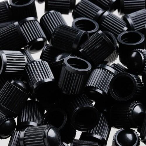 New 100x Plastic Auto Car Bike Motorcycle wheel Tire Valve Stem Black
