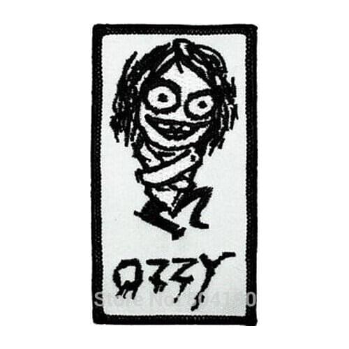 OSBOURNE Straight Jacket Music Band Iron On/Sew On Patch Tshirt TRANSFER MOTIF APPLIQUE Rock Punk Badge free embroidery