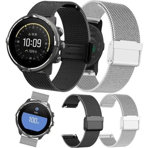 Milanese Loop Strap For Suunto Spartan Sport Wrist HR Baro Watchband Stainless Steel Wrist Strap Replacement band For SUUNTO 9