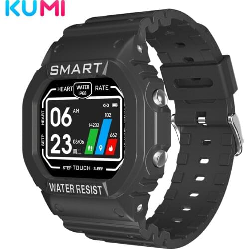 KUMI U2 Sports Smartwatch Smart Watch Men Women Heart Rate Monitor Bluetooth Fitness Watch Smart Bracelet For Android IOS