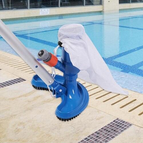 Jet Vacuum Brush Pool Vacuum Head Set Cleaner with Brush Bag Hose Adapter Cleaning Tool for Swimming Pool Spa Pond Hot Tub