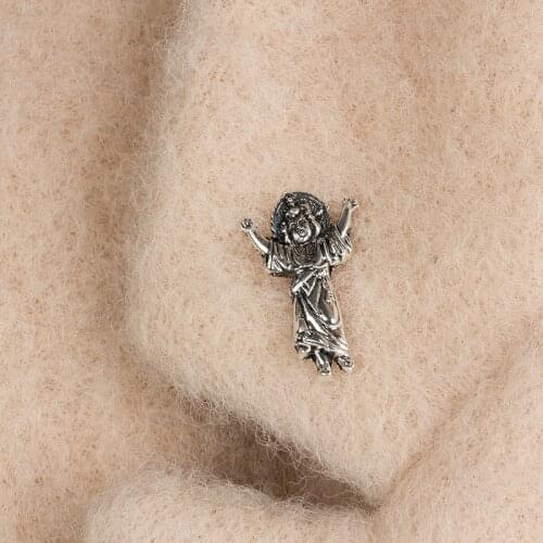 Sacred Heart of Jesus Brooch Pin Christian Church Gift Jesus Fish Cross Fashion Art Photo Glass Cabochon Lapel Pins Badges