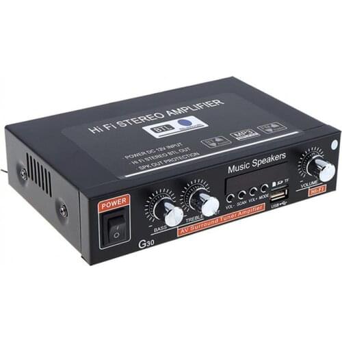 800W EU/US G30 Audio Amplifier Amplificador Digital Home Power Bluetooth Hifi Stereo Subwoofer Music Player With Remote Control